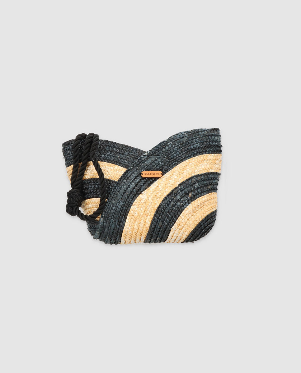 Cartera Petalo Mini cebra