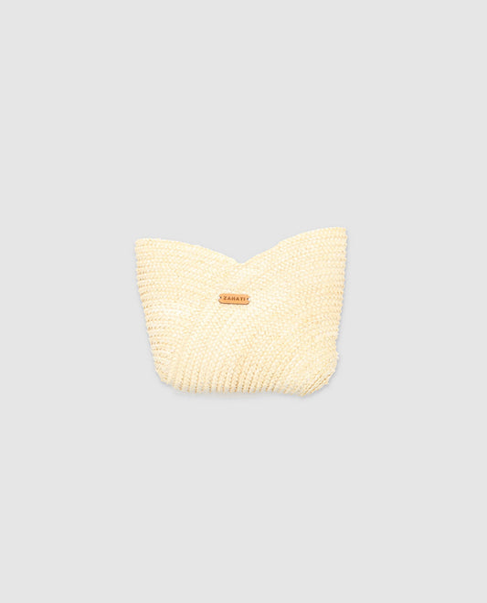 Cartera Petalo Mini blanco roto