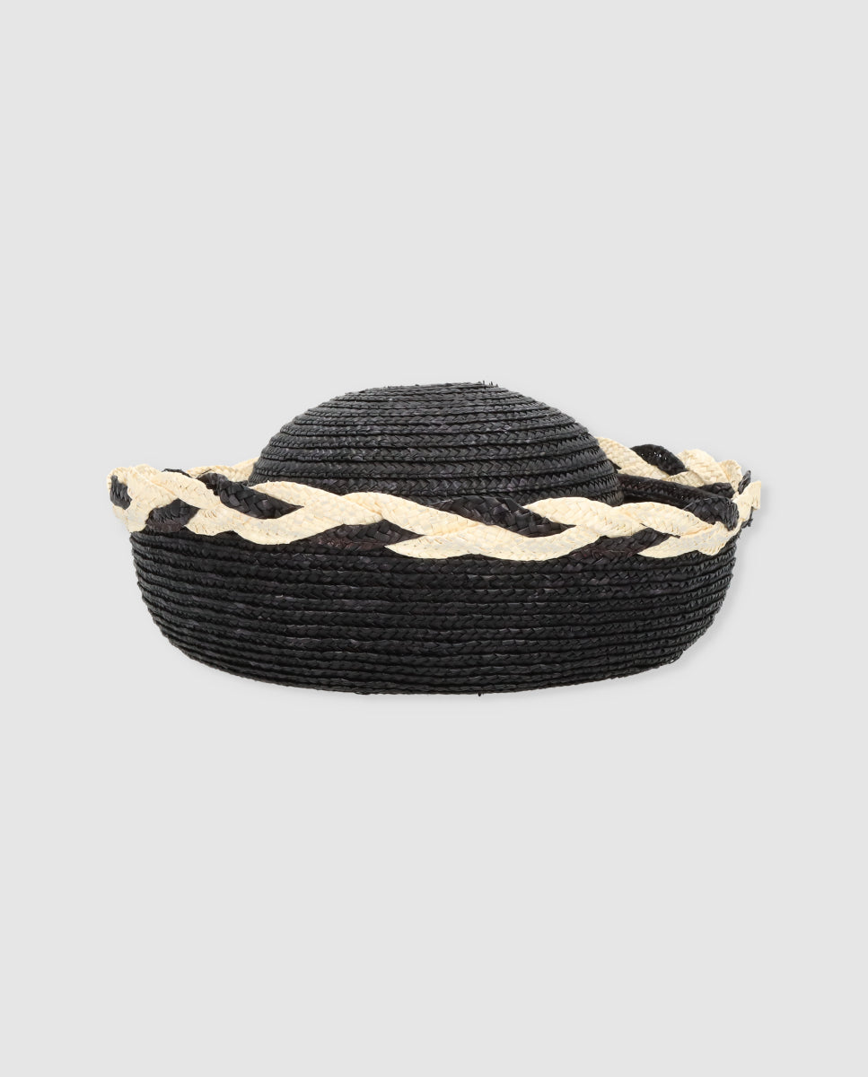 Marinero braid bicolor negro