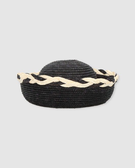 Marinero braid bicolor negro