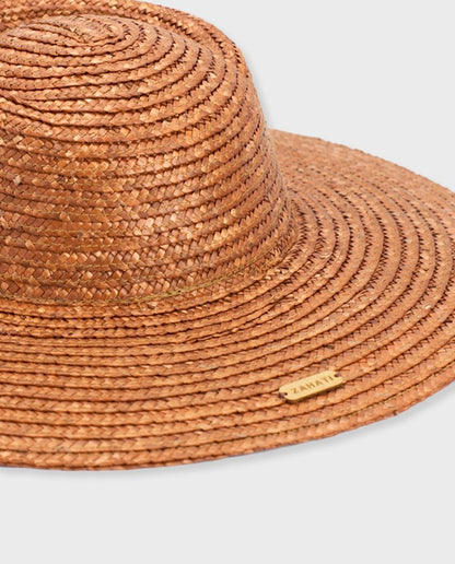 Sombrero de paja Melanie color - ZAHATI