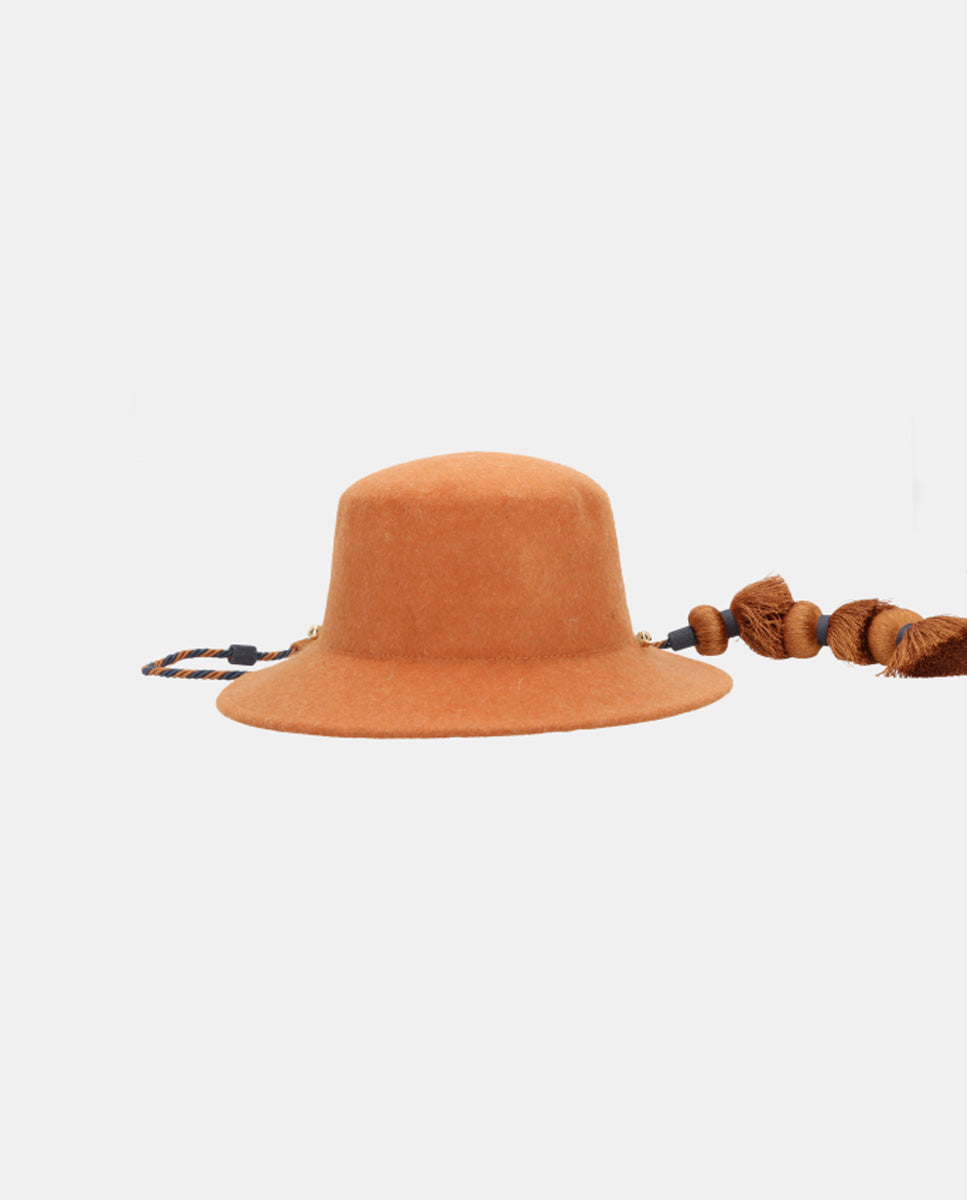 Sombrero Oslo Terracota Pom Pom