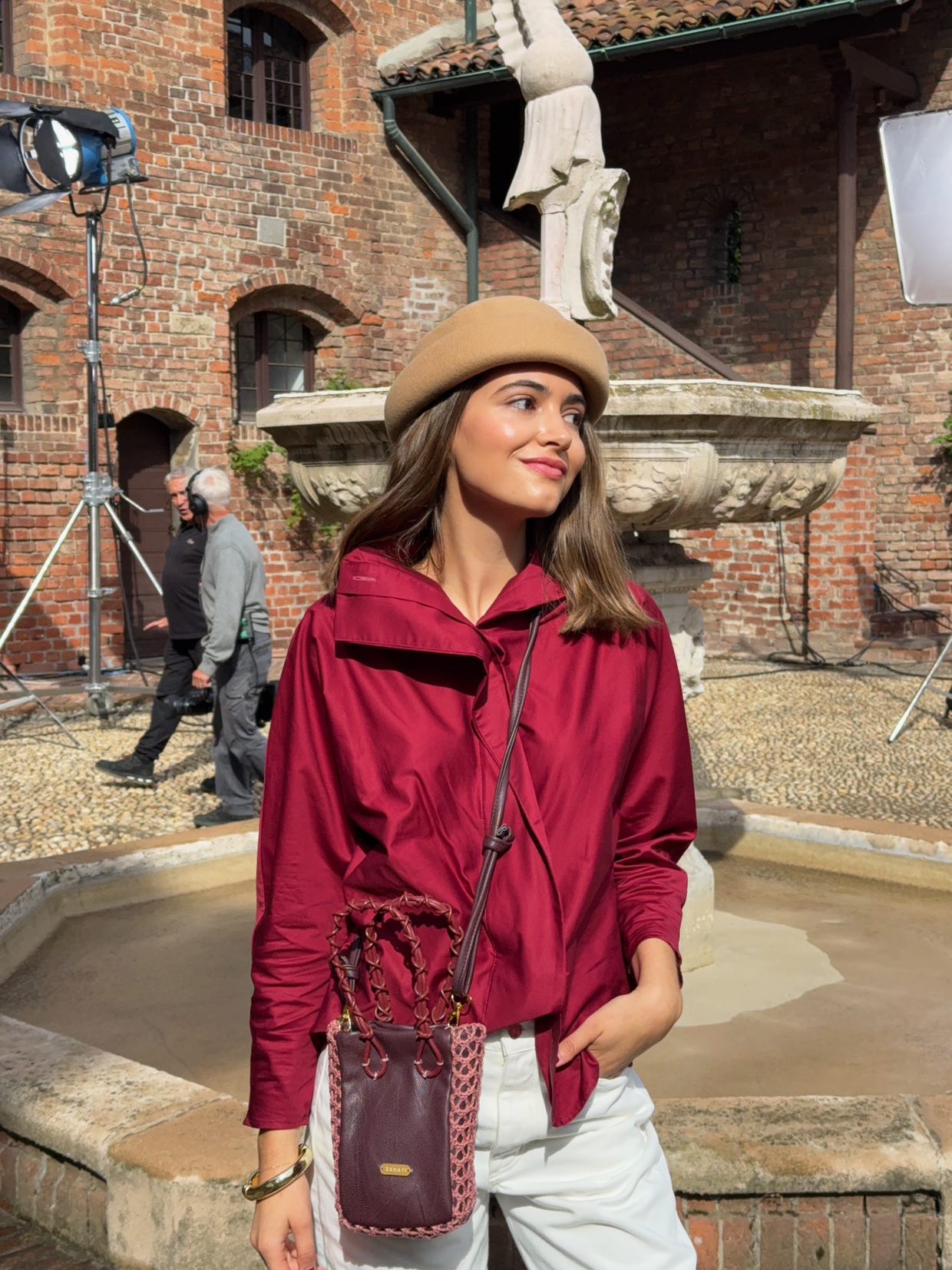 Bolso Zig-Zag duo burdeos