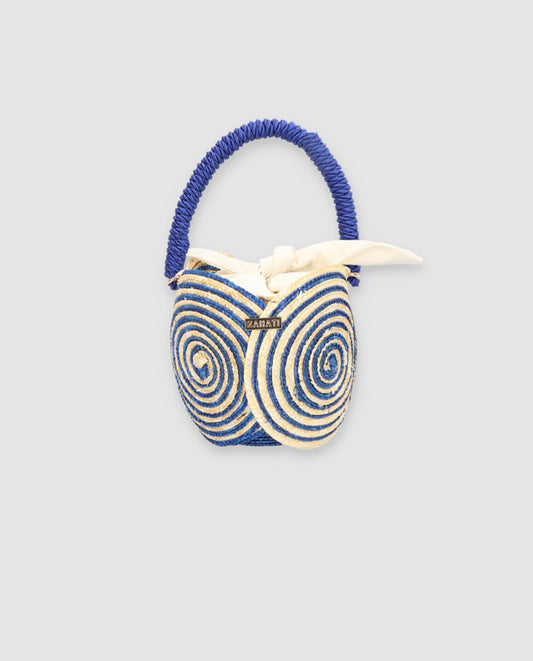 Bolso Yang espiral azul