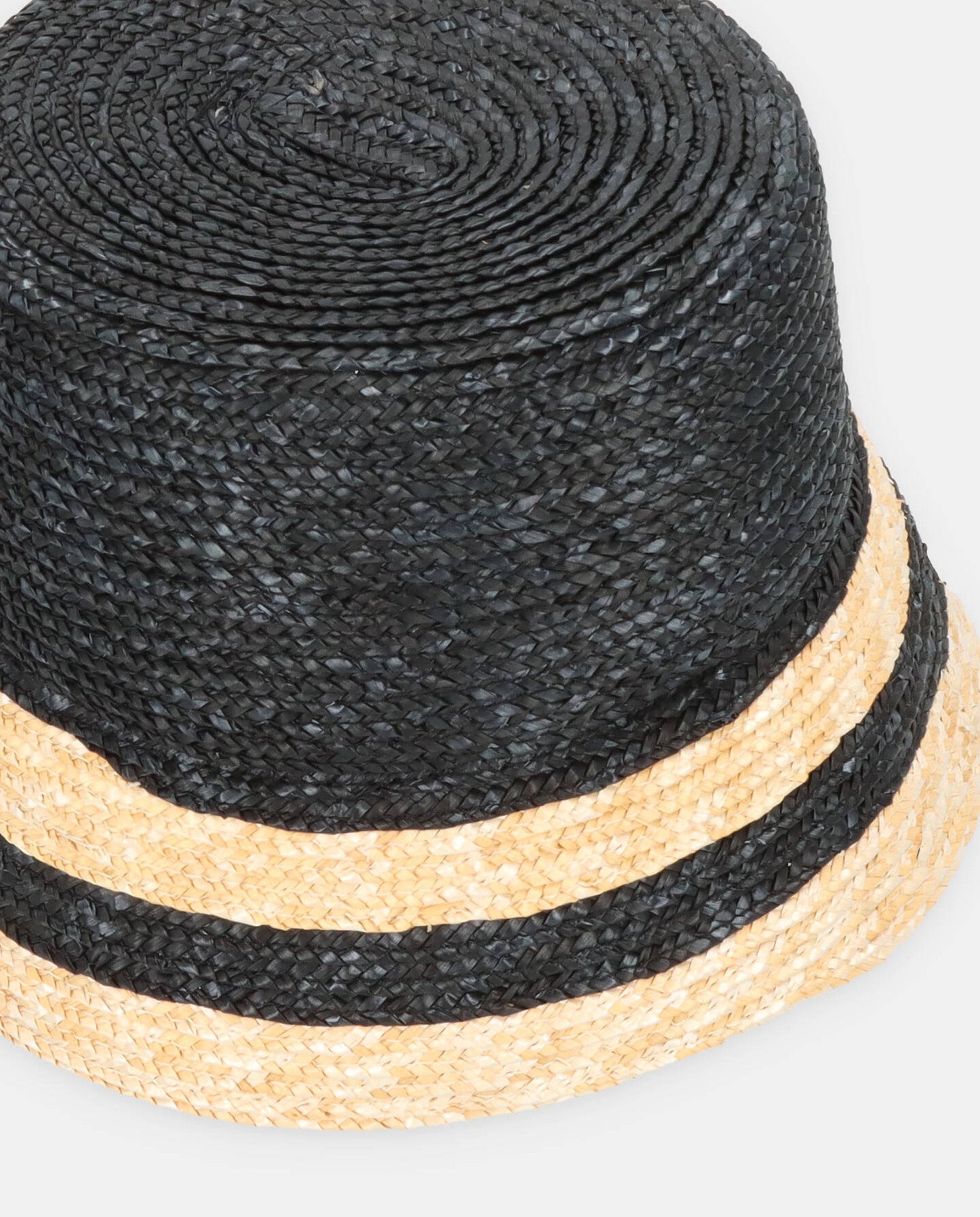Two-tone natural black bucket