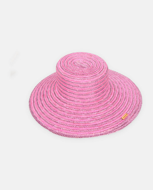 Chapeau Cuchi spirale violet avec bord L