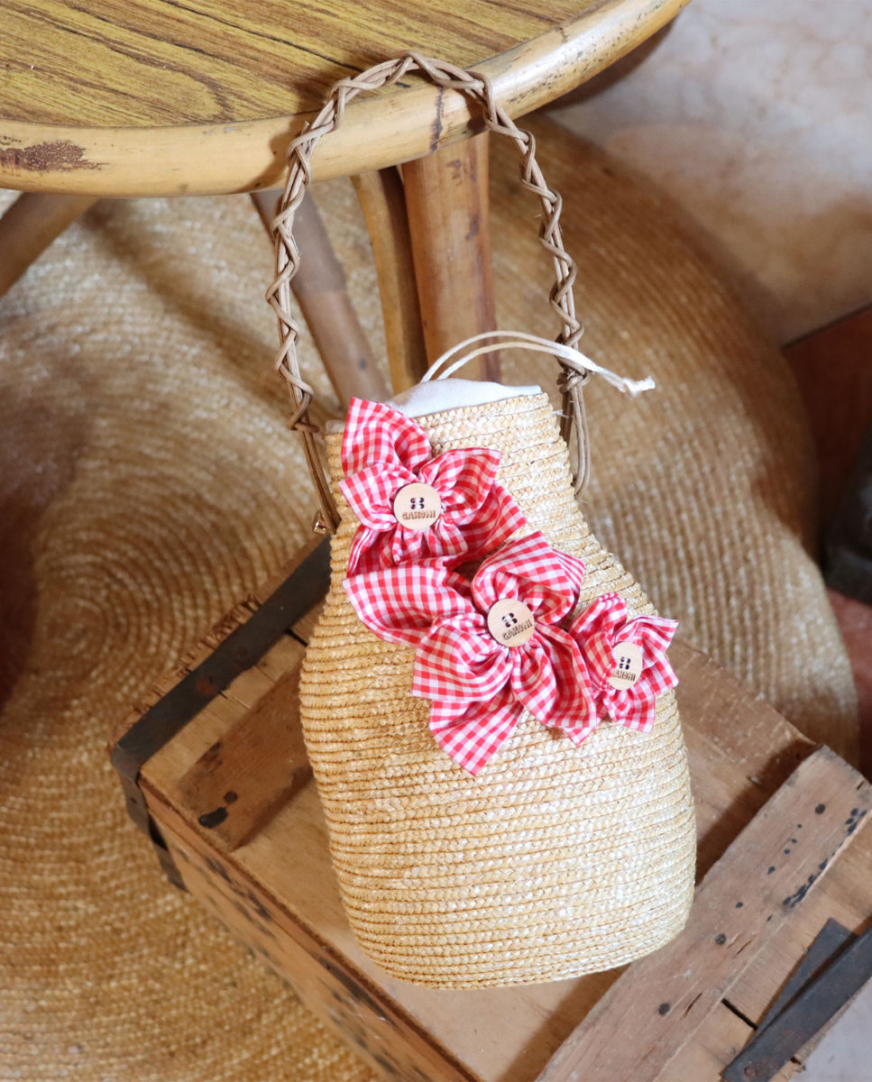 Bolso Gakomi by Zahati - Milkbag con flores. Complementos artesanales