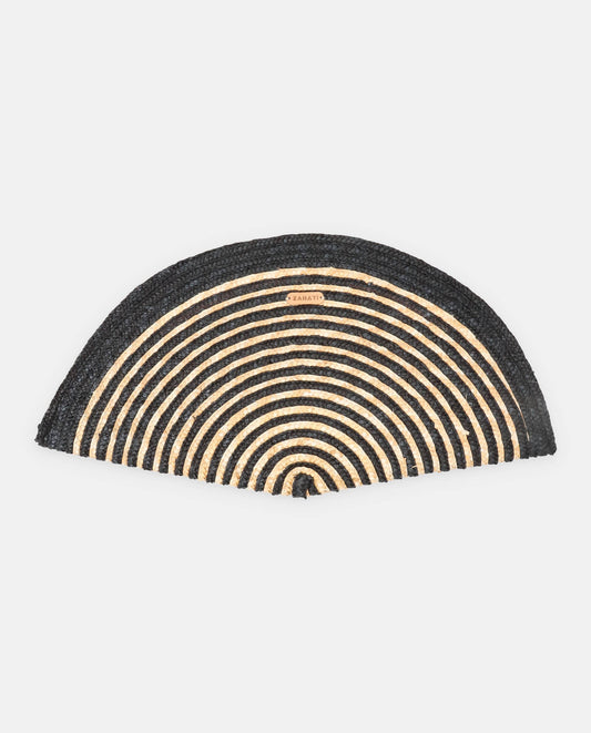 Black spiral fan bag M