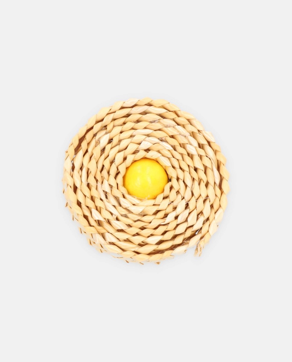 Anillo Spin pin madera amarillo - ZAHATI