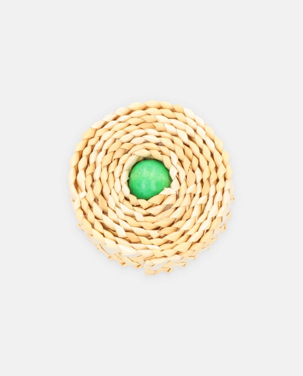 Anillo Spin pin madera verde - ZAHATI