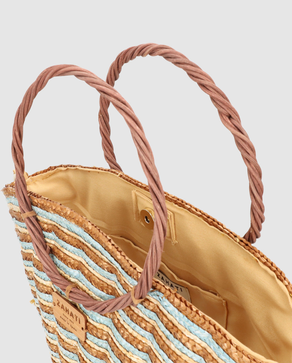 Tricolor brown shelly L maxi bag