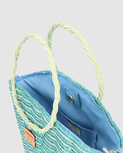 Shelly L turquoise maxi bag