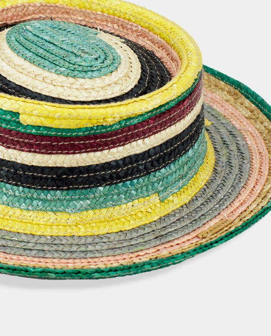 Sombrero Cuchi de paja natural desflecado – ZAHATI