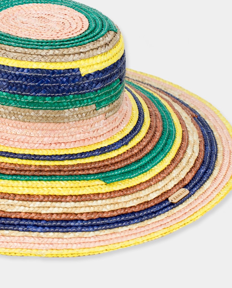 Sombrero de Paja colorín - ZAHATI