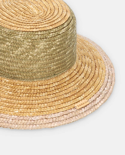 Sombrero de Paja Cuchi tricolor ala S - ZAHATI