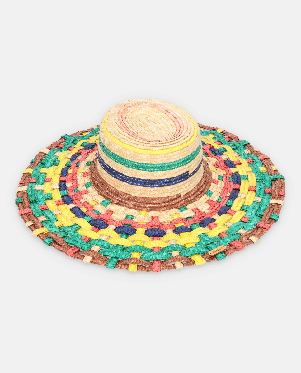 Sombrero de Paja cuchi Tris-Tras Rainbow - ZAHATI