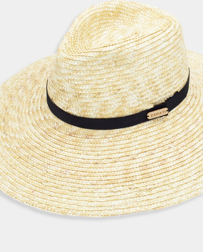 Sombrero de paja Fedora ala L natural - ZAHATI