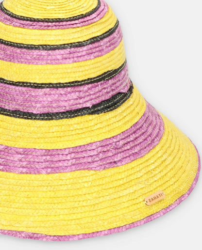 Sombrero de paja Seta Pistacho - ZAHATI