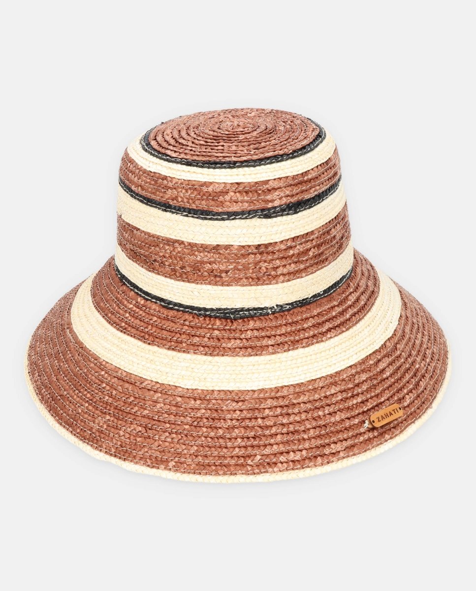 Sombrero de paja Seta tierra - ZAHATI