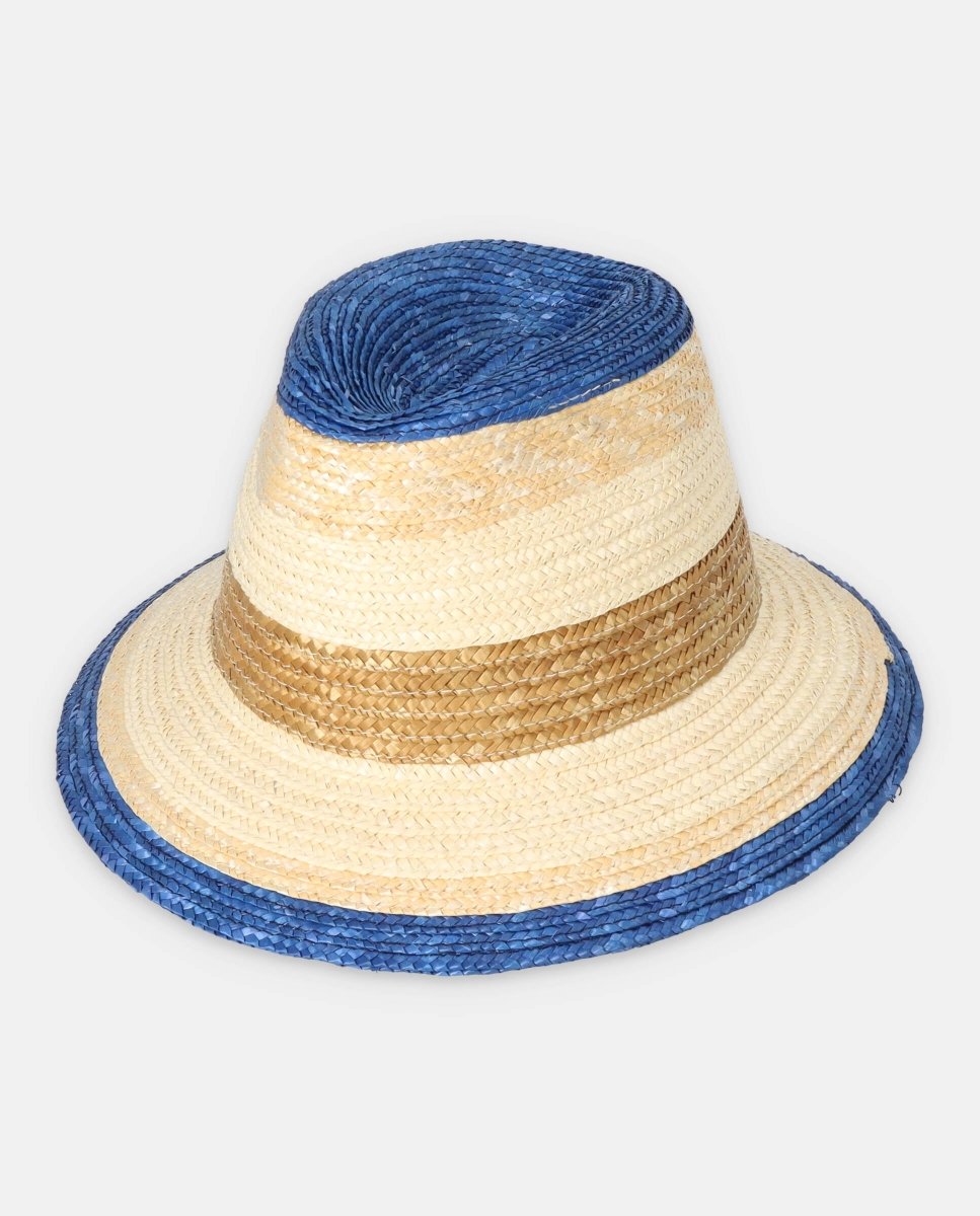 Sombrero Fedora Paco tricolor azul - ZAHATI