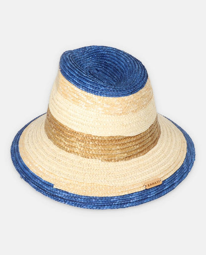 Sombrero Fedora Paco tricolor azul - ZAHATI